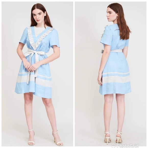 Maison Atia ZOOM DRESS in Light Blue - Picture 1 of 10